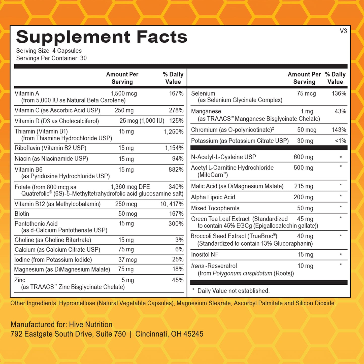 Hive Essentials Daily Multivitamin