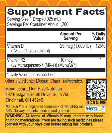 Vitamin D3/K2 Liquid